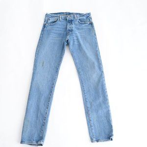 Levi's 501 Blue Skinny Straight Denim Jeans Size 30x32